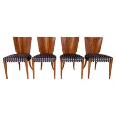 Set of four chairs from the 1930s, Czechoslovakia, designed by J. Halabala. Afte