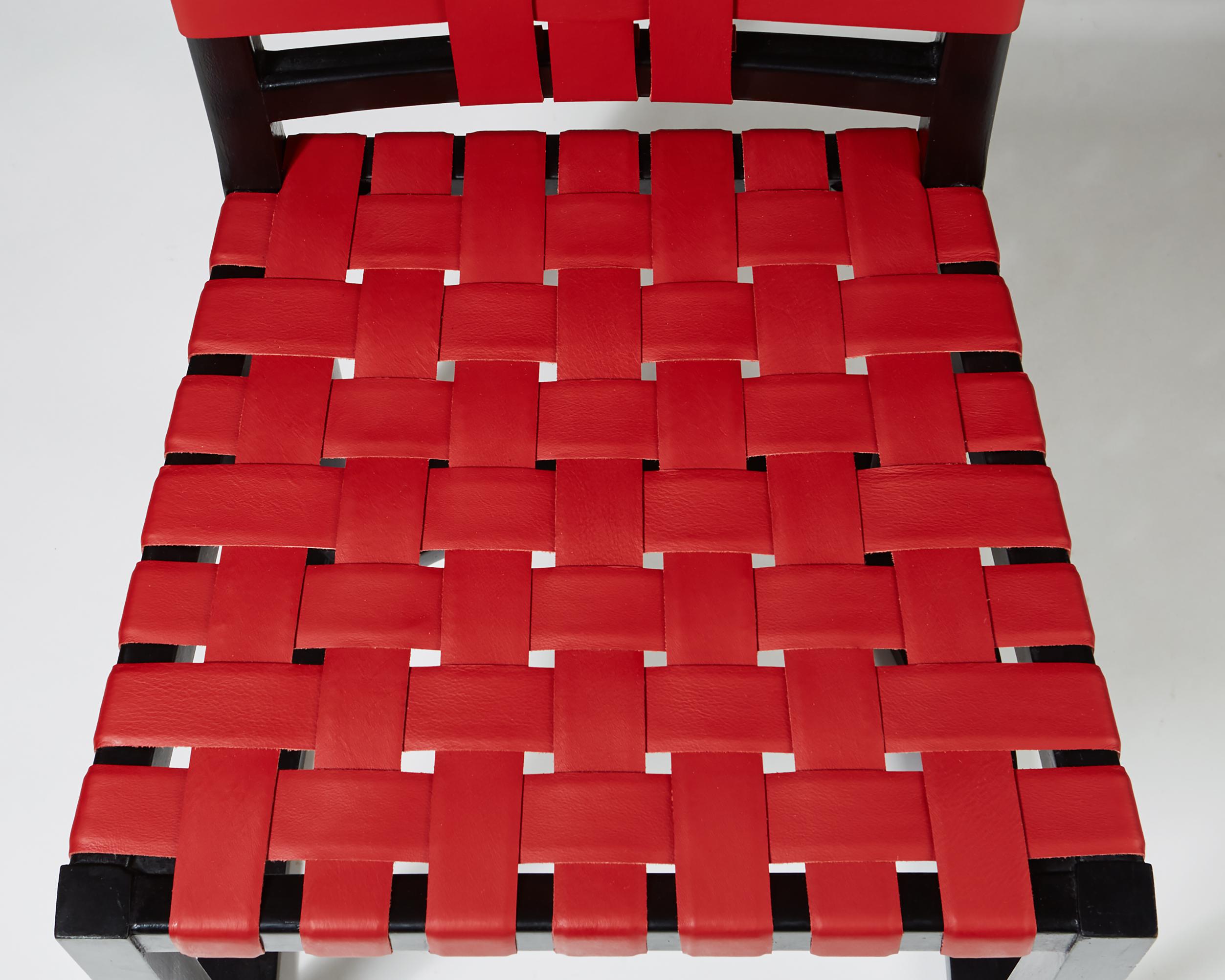 Ensemble de quatre chaises 'Futurum' par Axel Einar Hjorth pour NK, Suède, 1928 en vente 4