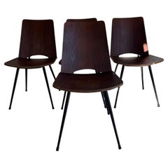 Set of four chairs in teak, Denmark 1960