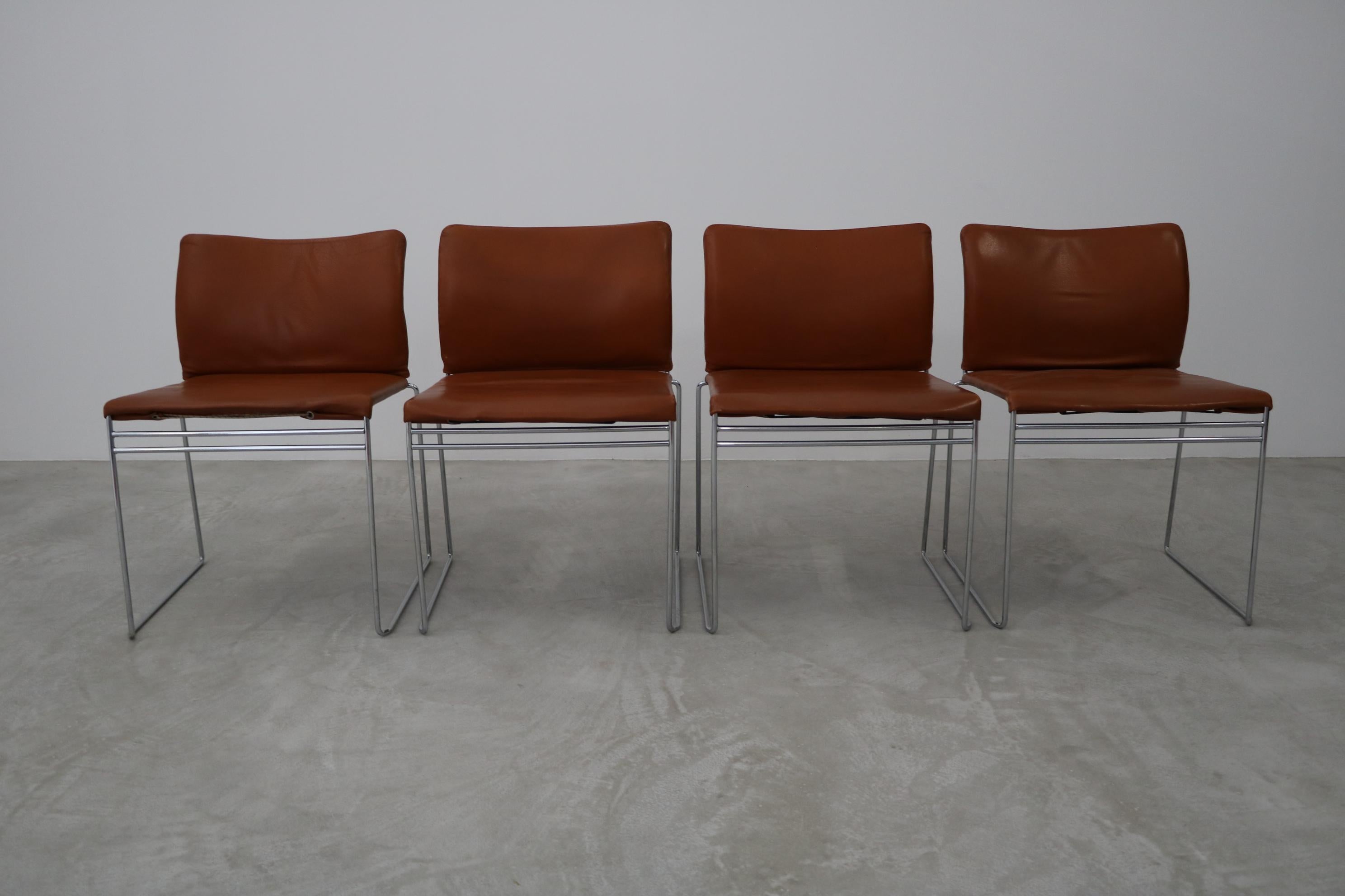 Set of Four Chairs Kazuhide Takahama Model 'Jano' for Simon Gavina, 1968 For Sale 2