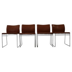 Retro Set of Four Chairs Kazuhide Takahama Model 'Jano' for Simon Gavina, 1968