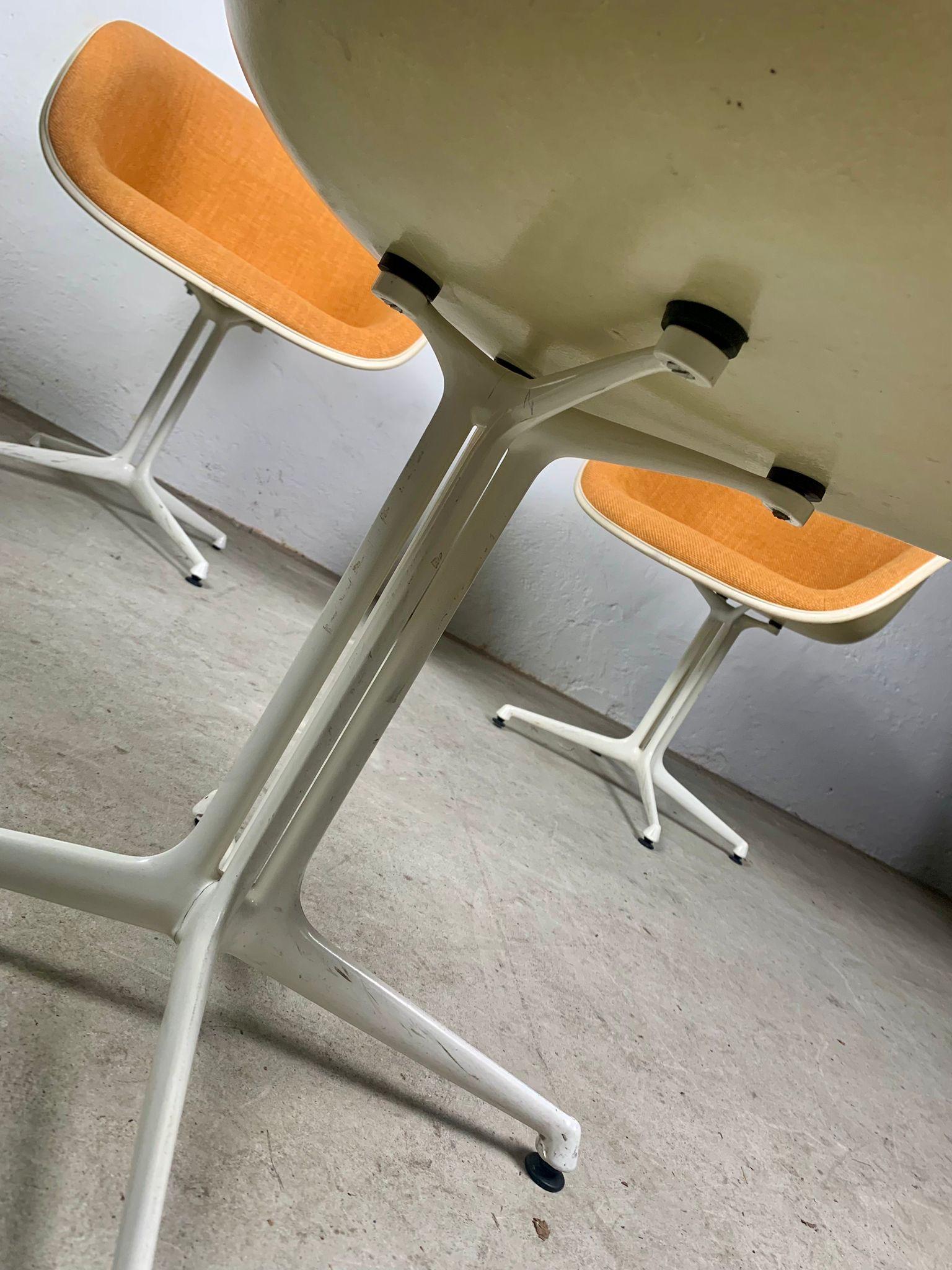 Set of four chairs La Fonda by Charles Eames, 1960s. 5