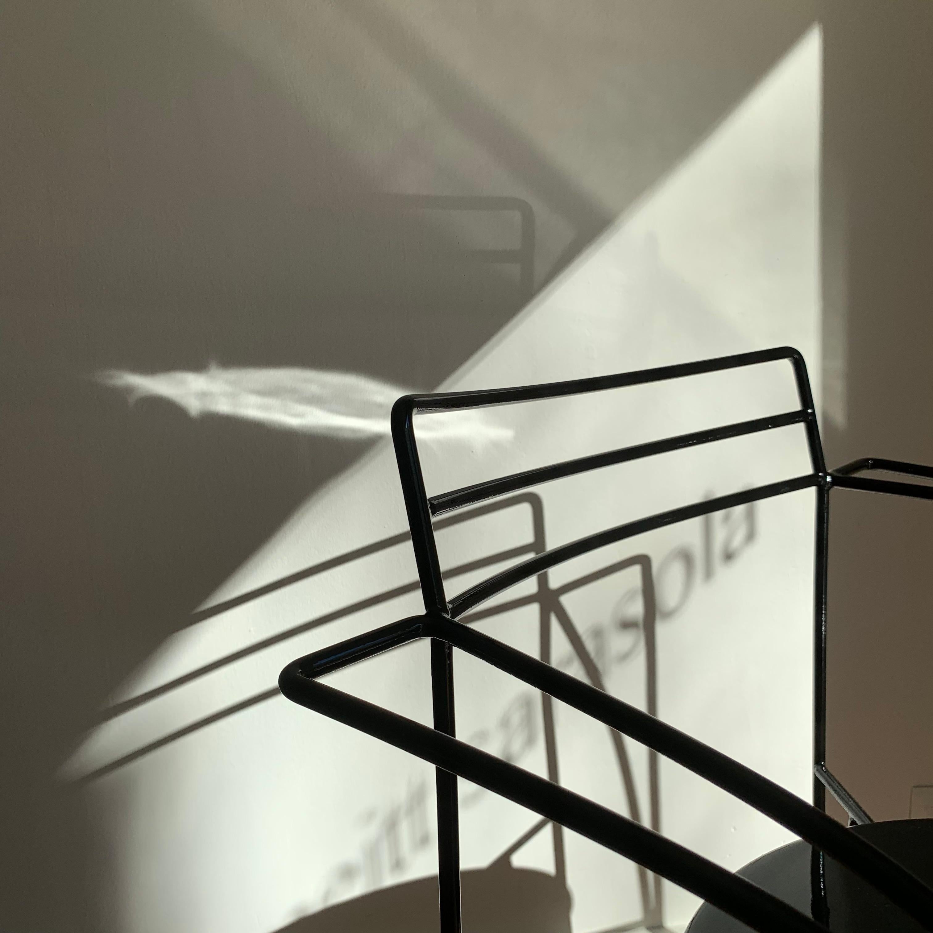 Ensemble de quatre chaises « Lune d'argent » de Pascal Mourgue, fabriquée par Fermob. en vente 6