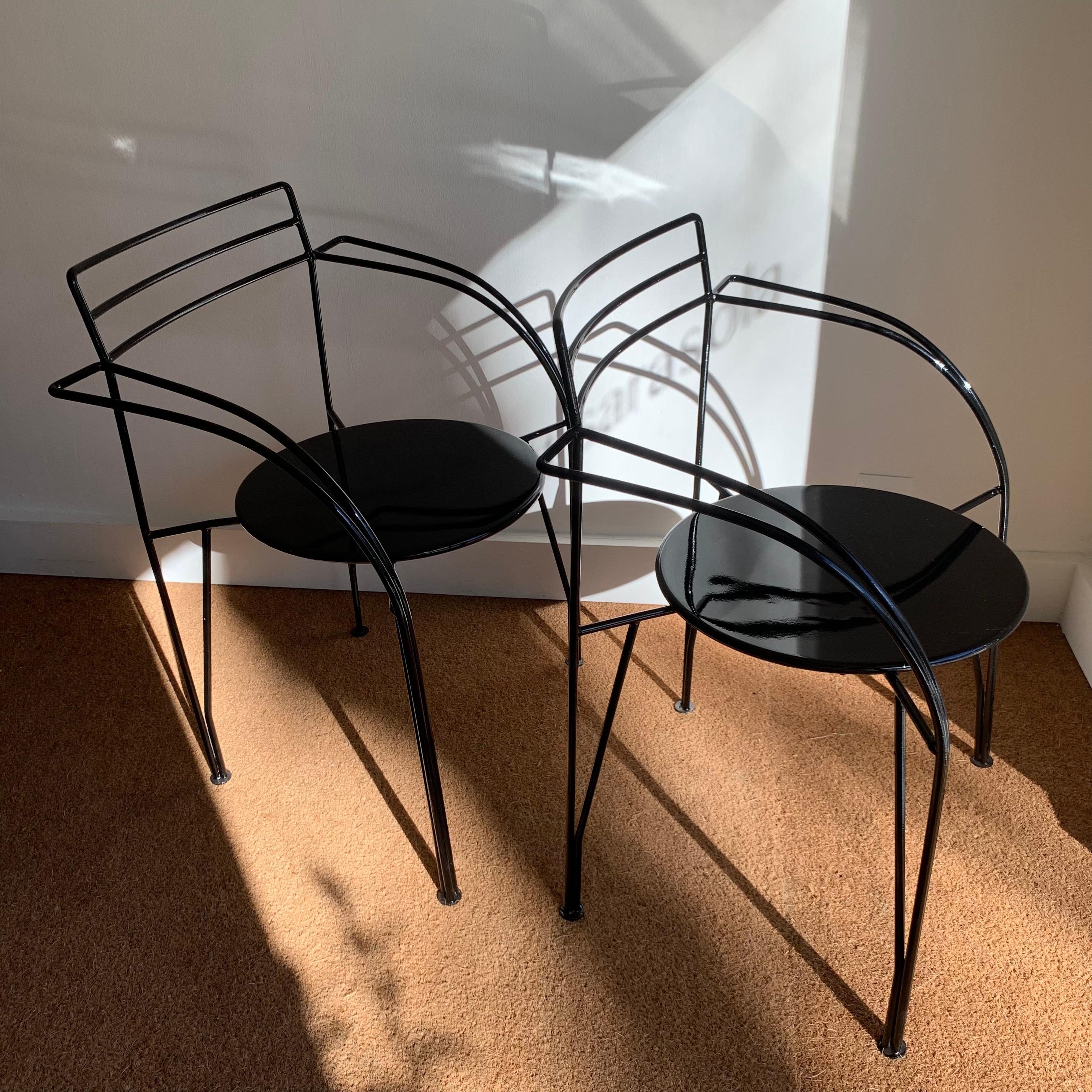 Ensemble de quatre chaises « Lune d'argent » de Pascal Mourgue, fabriquée par Fermob. en vente 10