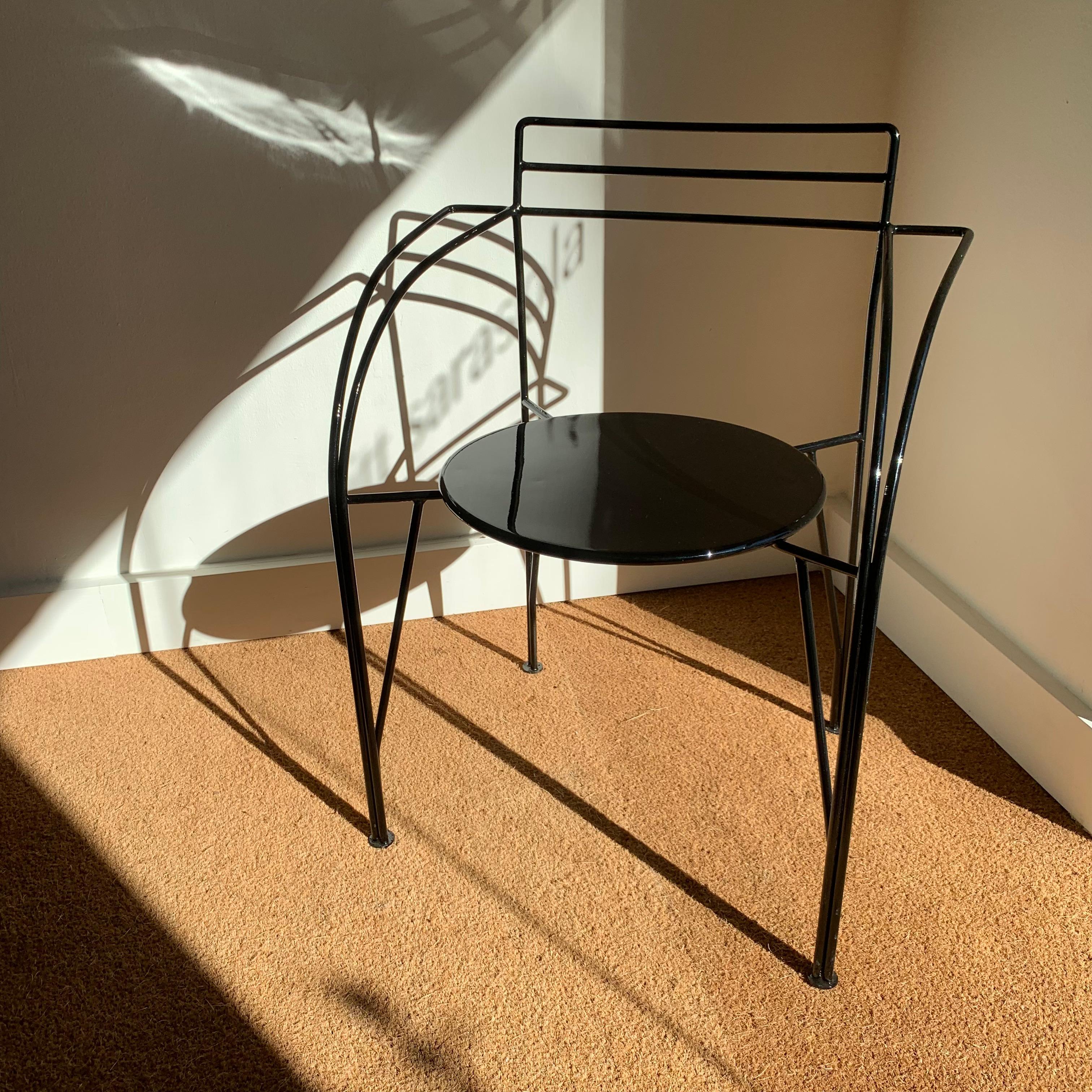 Ensemble de quatre chaises « Lune d'argent » de Pascal Mourgue, fabriquée par Fermob. en vente 13