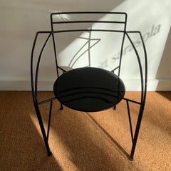 Set of four chairs ''Lune d'argent'' by Pascal Mourgue, manufactured by Fermob.