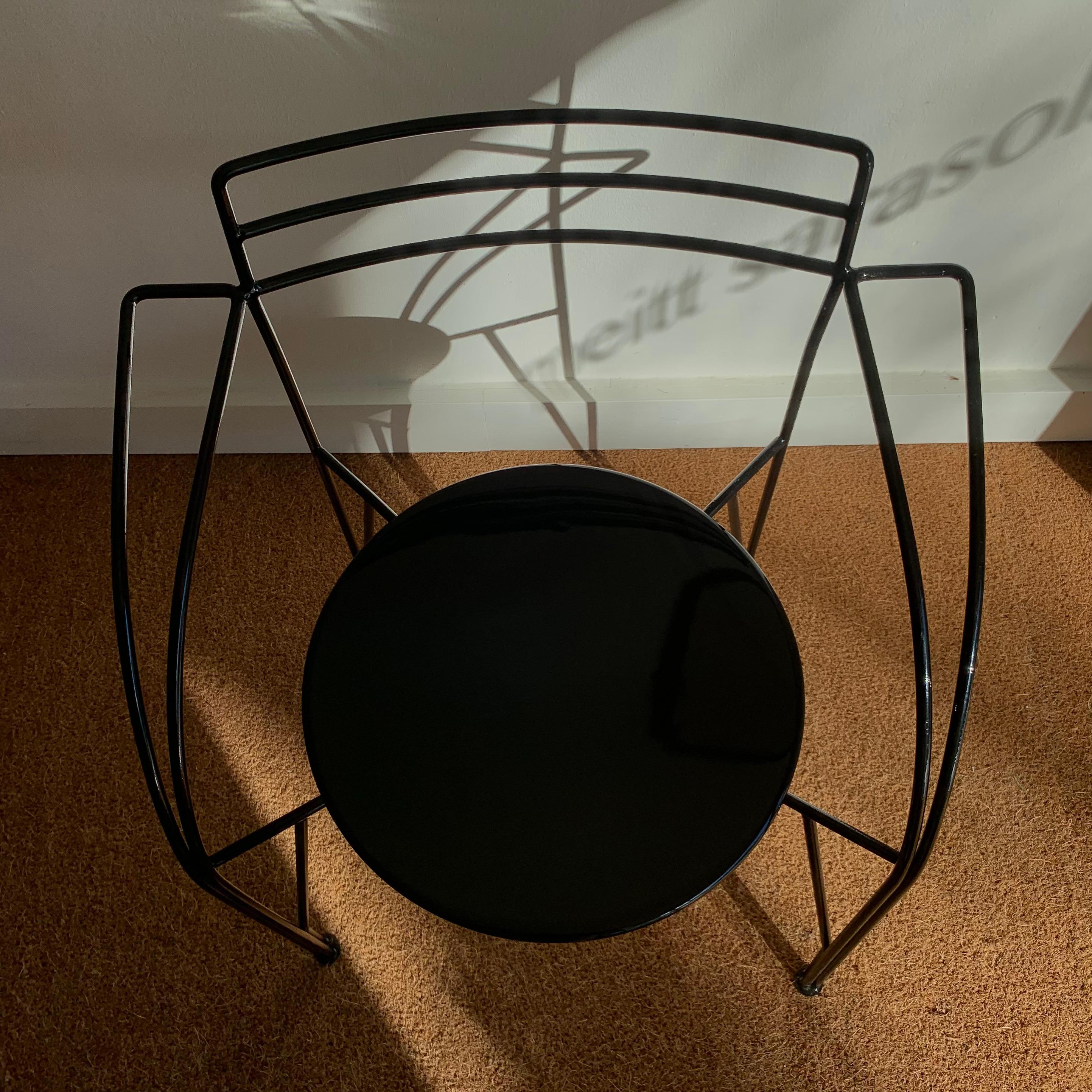 Ensemble de quatre chaises « Lune d'argent » de Pascal Mourgue, fabriquée par Fermob. Excellent état - En vente à ALHAURÍN EL GRANDE, ES