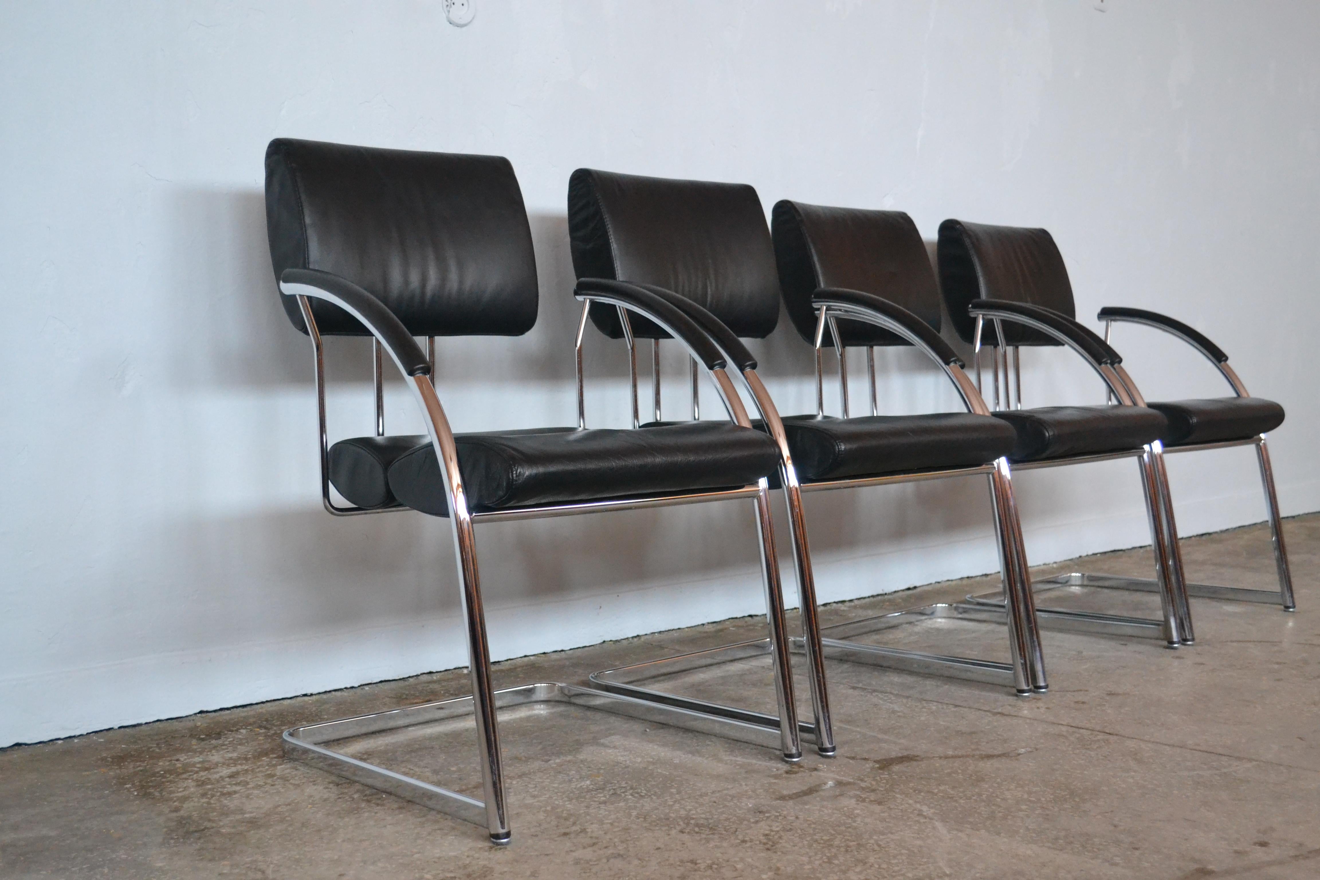 Post-Modern Set of Four Chairs Martin Stoll, 1990s For Sale