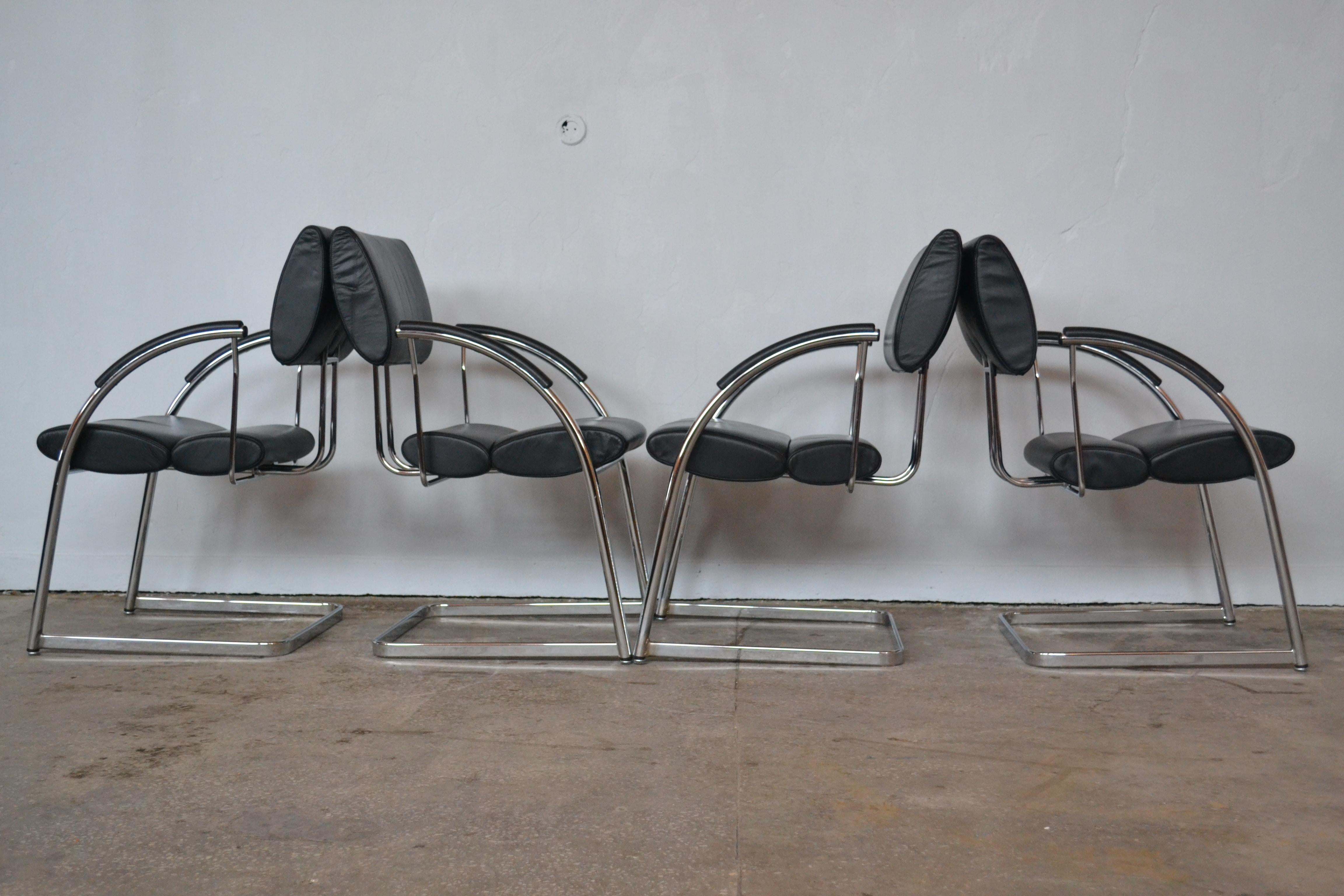 Set of Four Chairs Martin Stoll, 1990s In Good Condition For Sale In Mazowieckie, PL