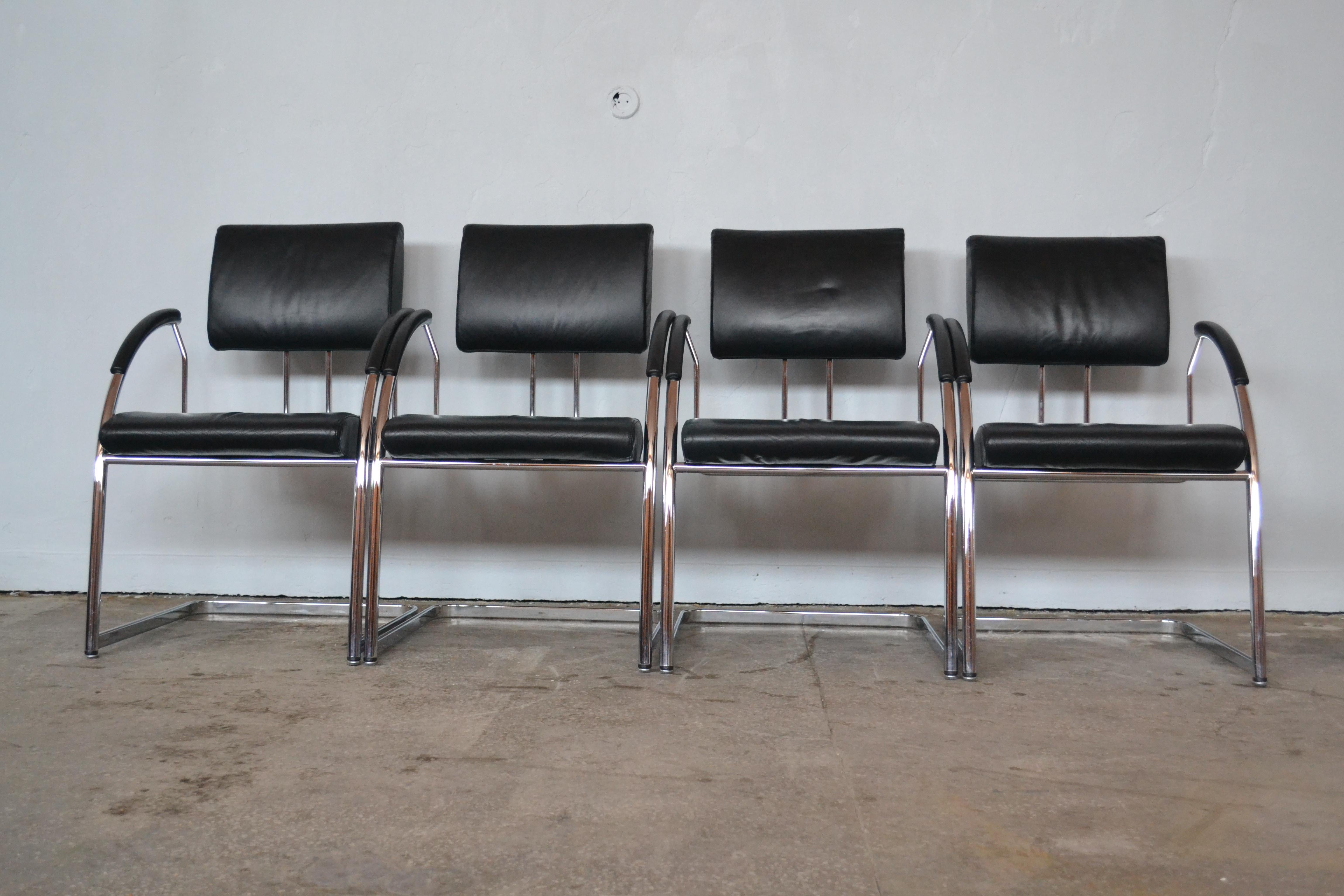 Late 20th Century Set of Four Chairs Martin Stoll, 1990s For Sale