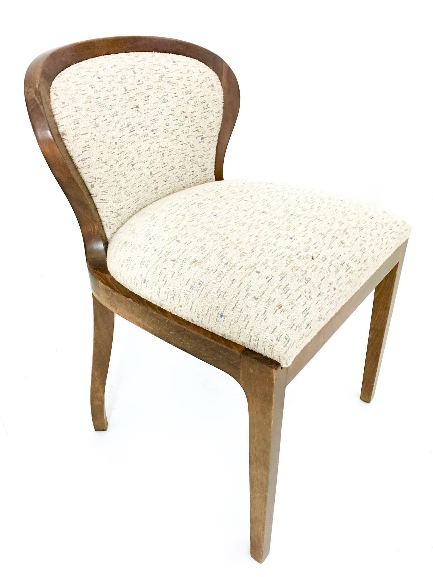 Mid-20th Century Set of Four Chairs Mod 