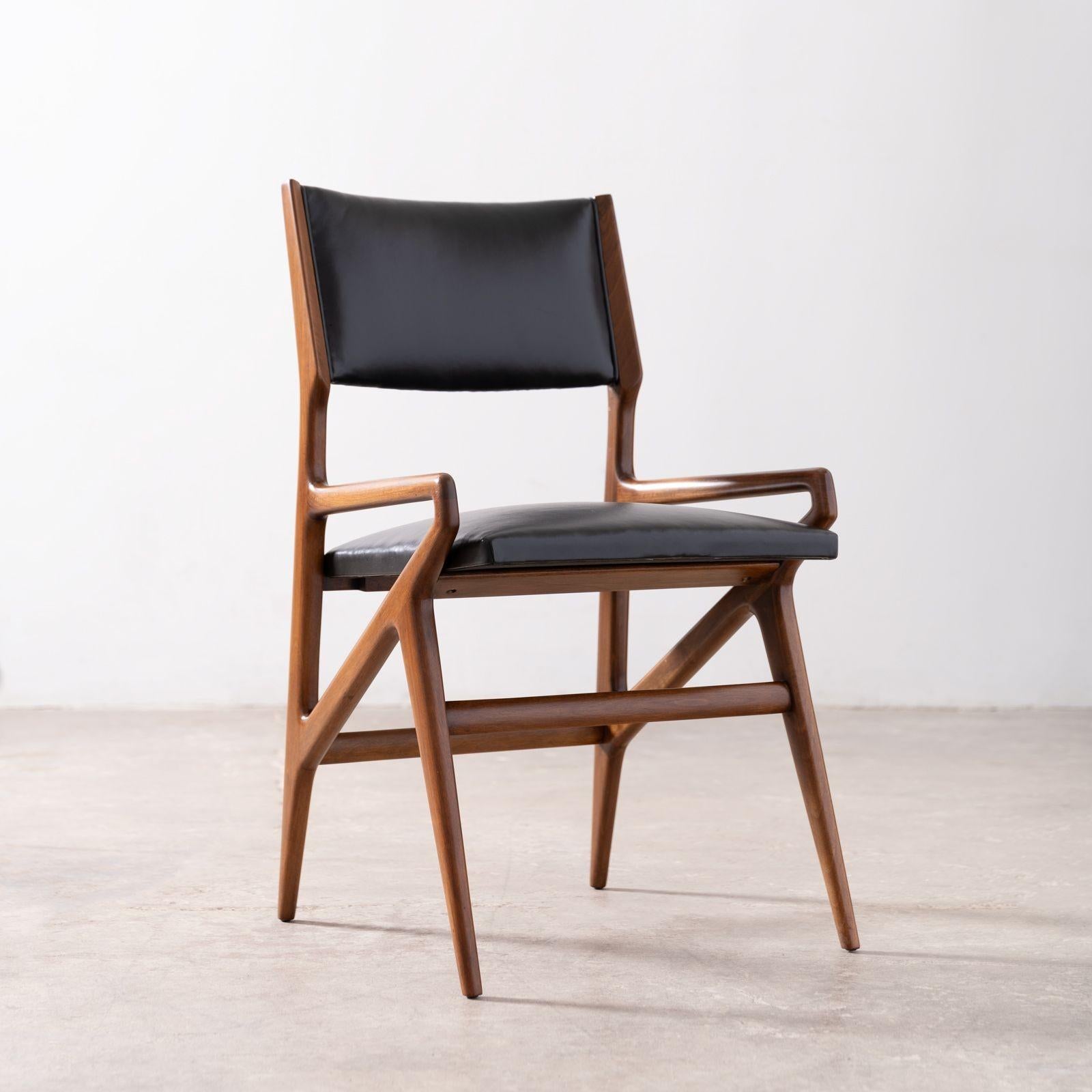 Ensemble de quatre chaises, modèle 211 de Gio Ponti pour Singer & Sons en vente 2