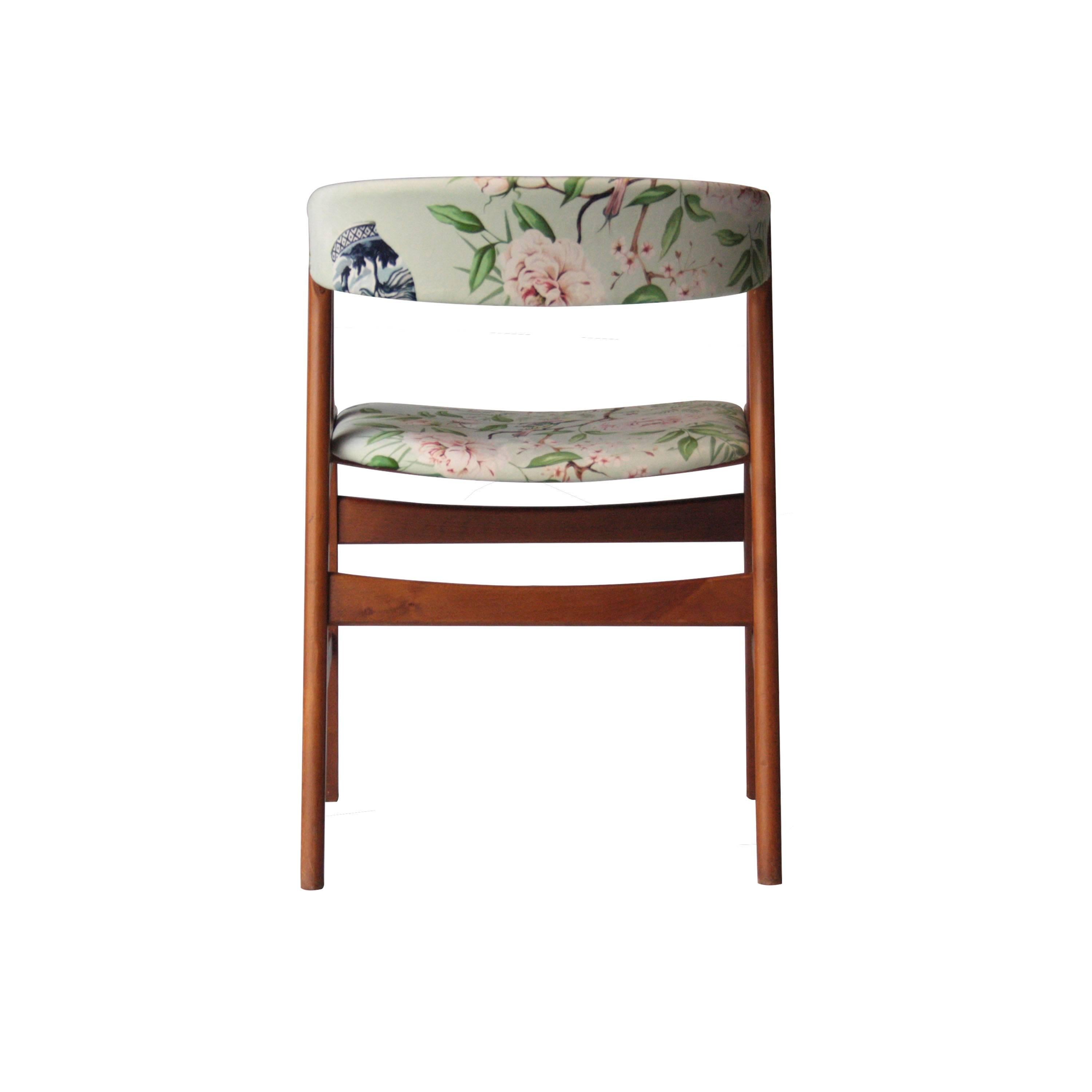 Kai Kristiansen Scandinavian Multicolour Danish Set Four Chairs 