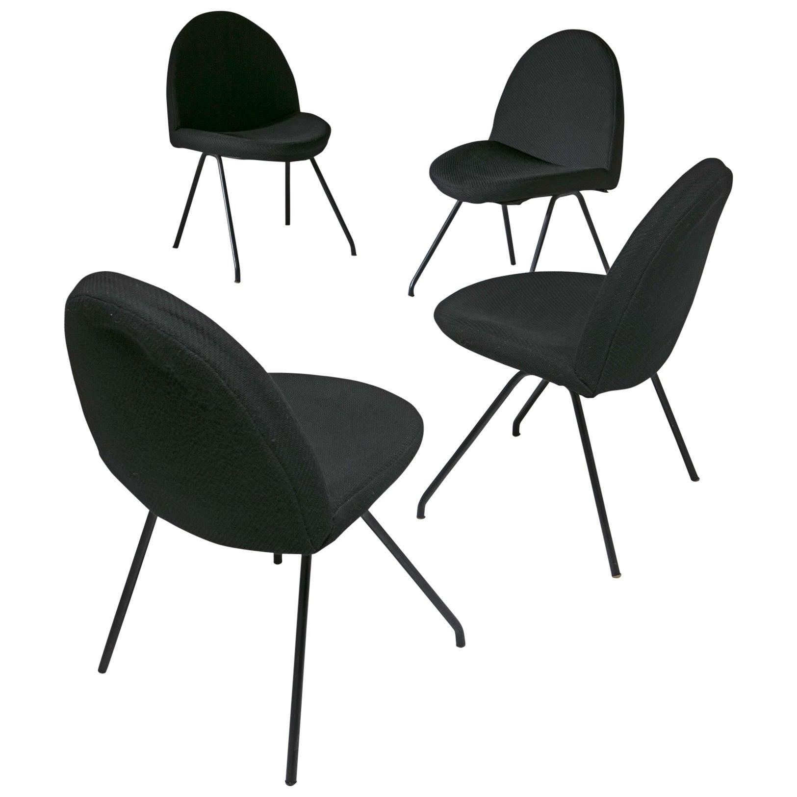 Set of Four Chairs Model 771 by Joseph Andre Motte for Steiner