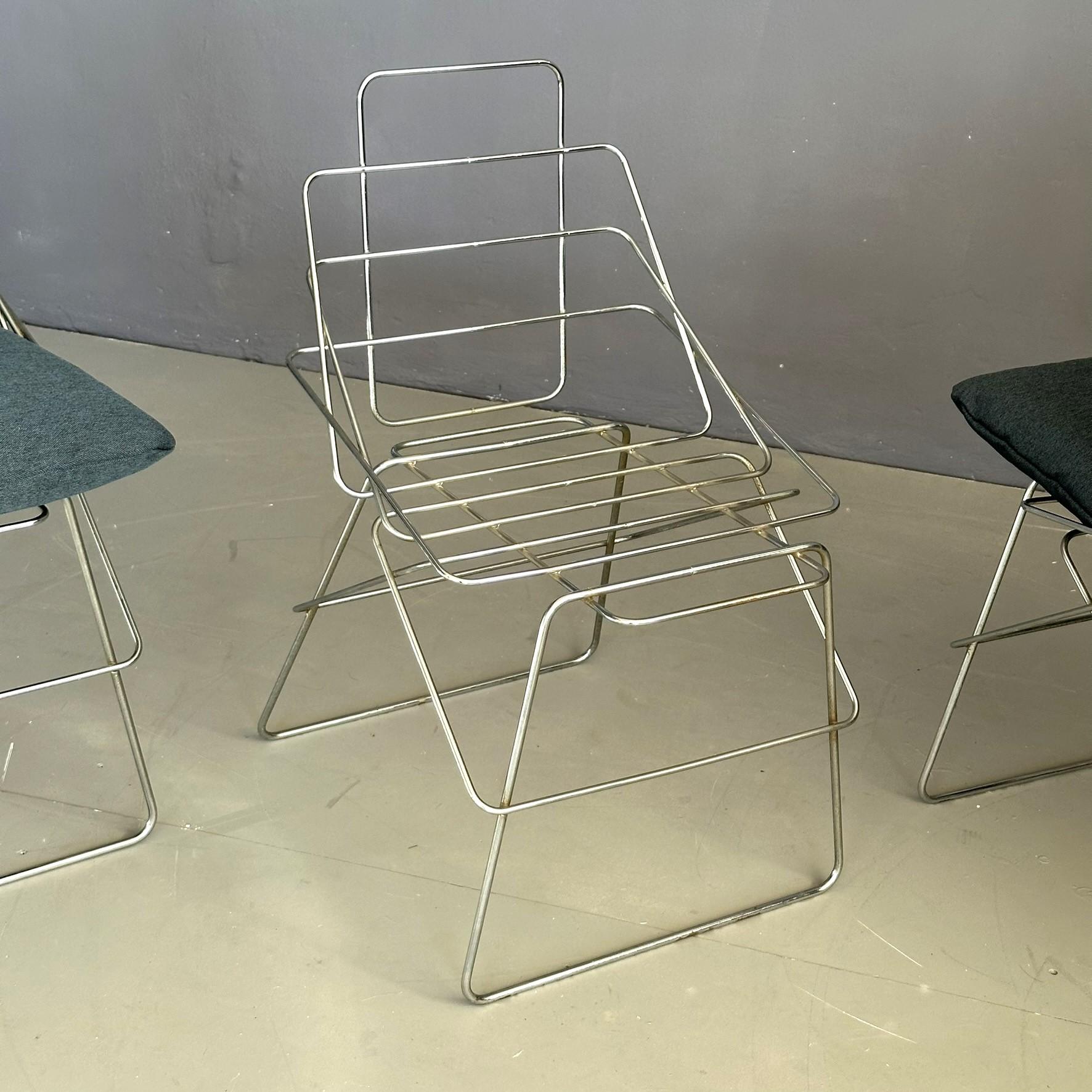 Ensemble de quatre chaises modèle SOF SOF, conçue par Enzo Mari, pour Daride 70 3