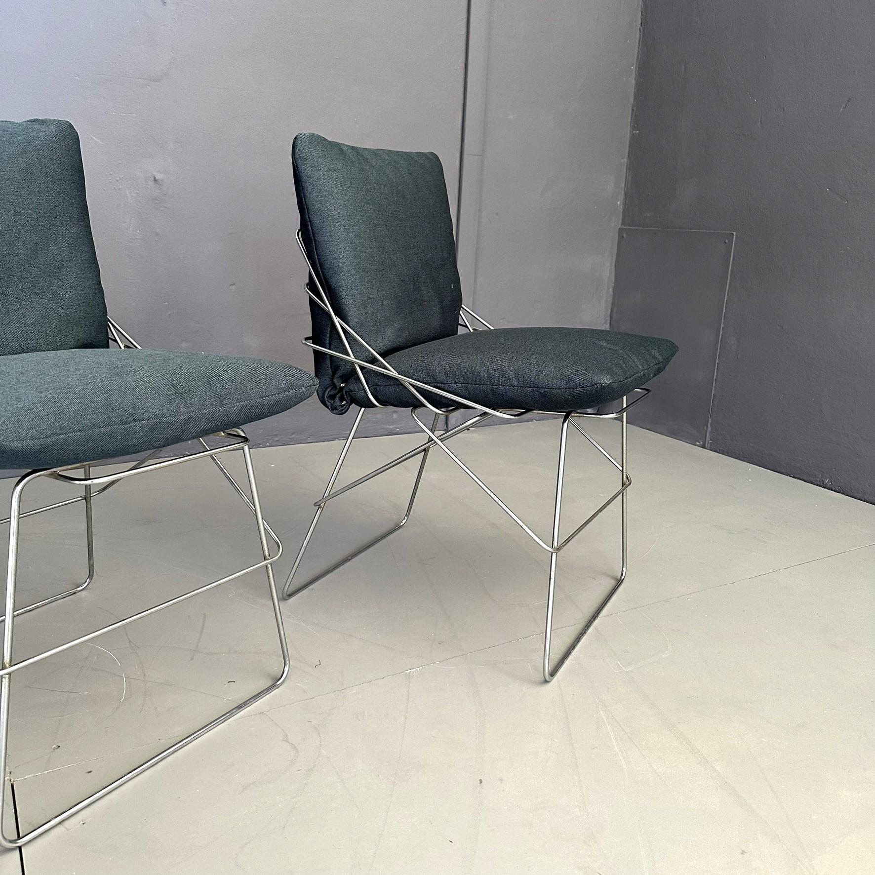 Set of four chairs model 'SOF SOF ', design by Enzo Mari, for Daride 70 In Good Condition For Sale In Milan, IT