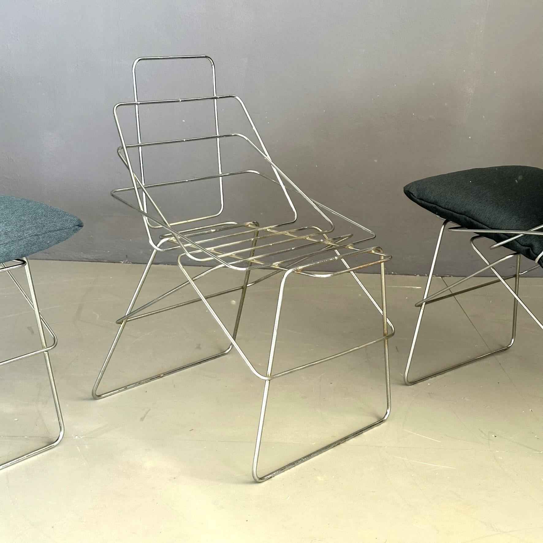 Set aus vier Stühlen Modell „SOF SOF“, entworfen von Enzo Mari, für Daride 70 2
