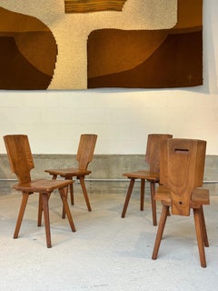 Set di quattro sedie S28A di Pierre Chapo