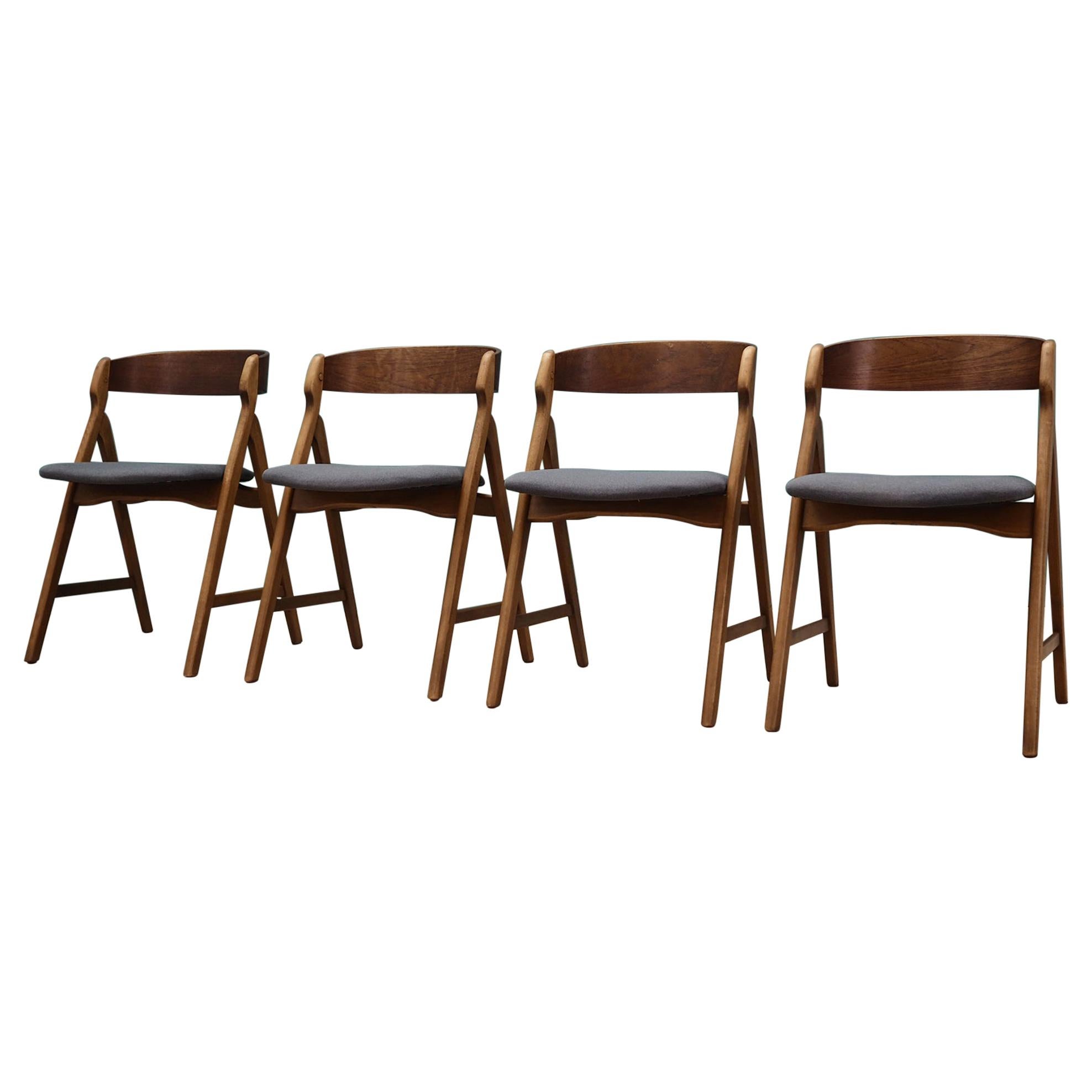 Set of Four Chairs Teak, Danish Design, 1970s