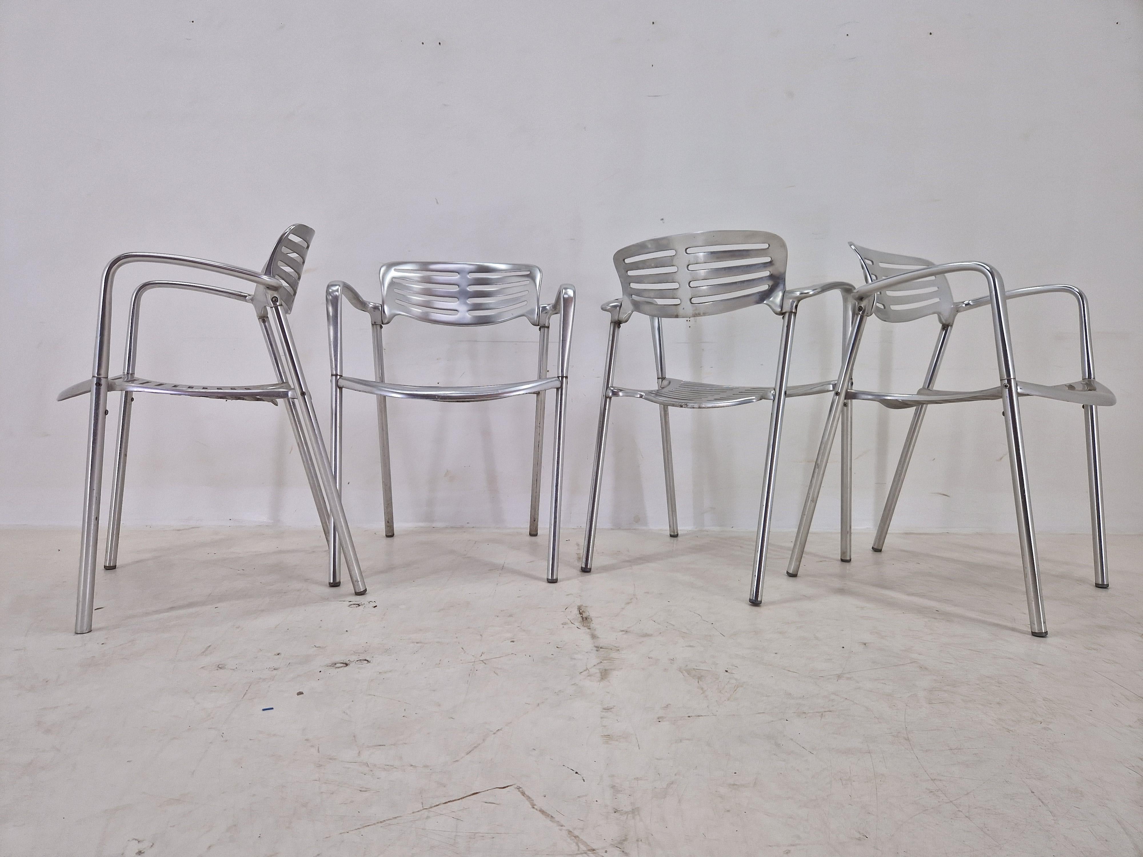 Late 20th Century Set of Four Chairs TOLEDO designed by Jorge Pensi for Amat, Spain, 1988