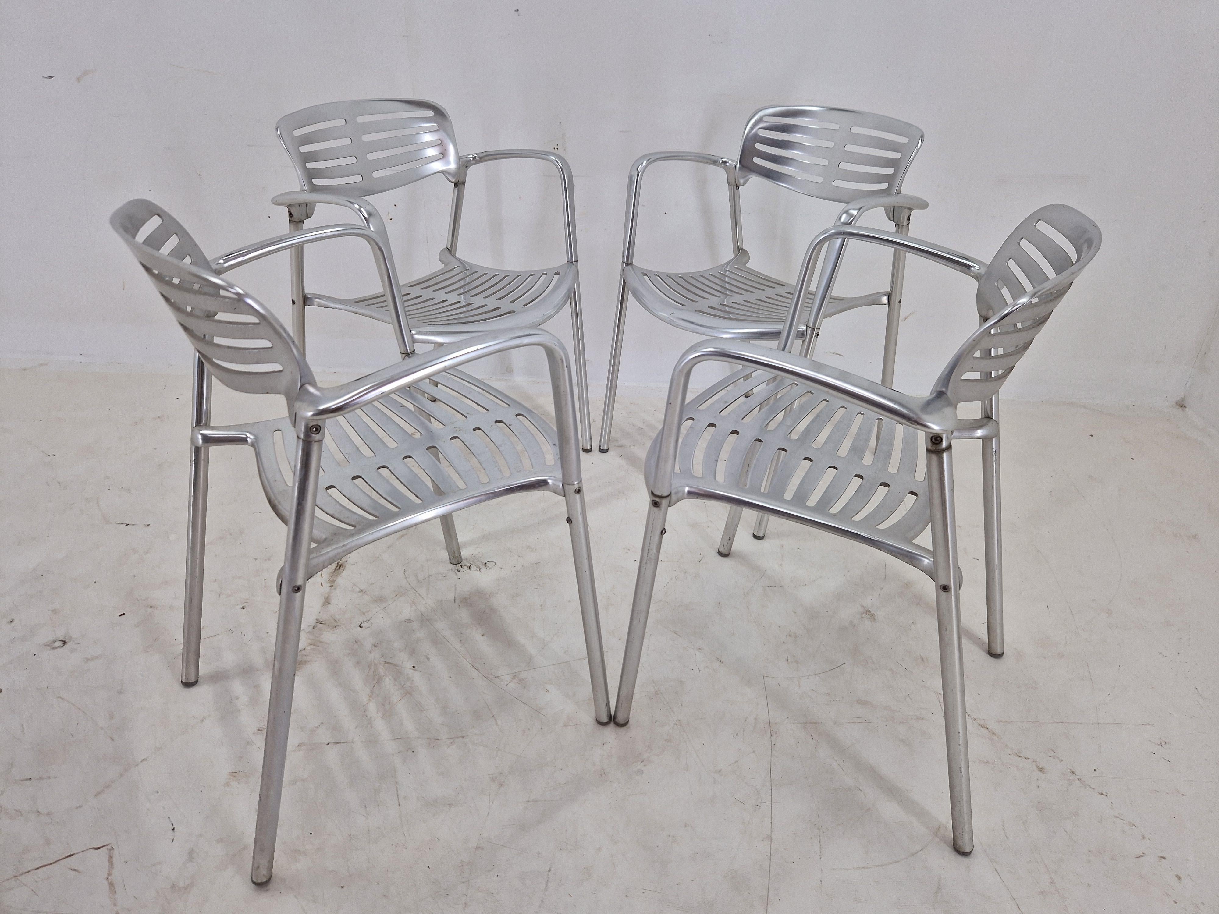 Set of Four Chairs TOLEDO designed by Jorge Pensi for Amat, Spain, 1988 1