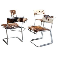 Set of Four Italian Cantilever Chairs, 1970s