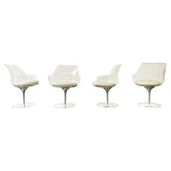 Vintage Set of four Champagne chairs by Estelle & Erwine Laverne for Formes Nouvelles