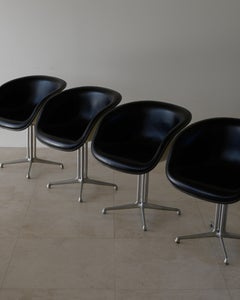 Set of Four Charles and Ray Eames La Fonda chairs