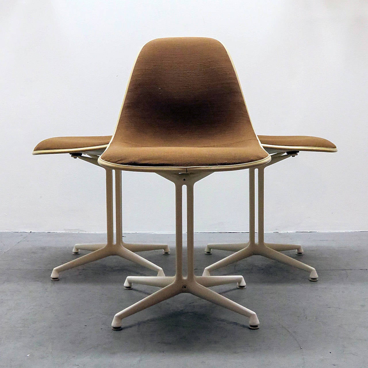 American Set of Four Charles and Ray Eames La Fonda Chairs