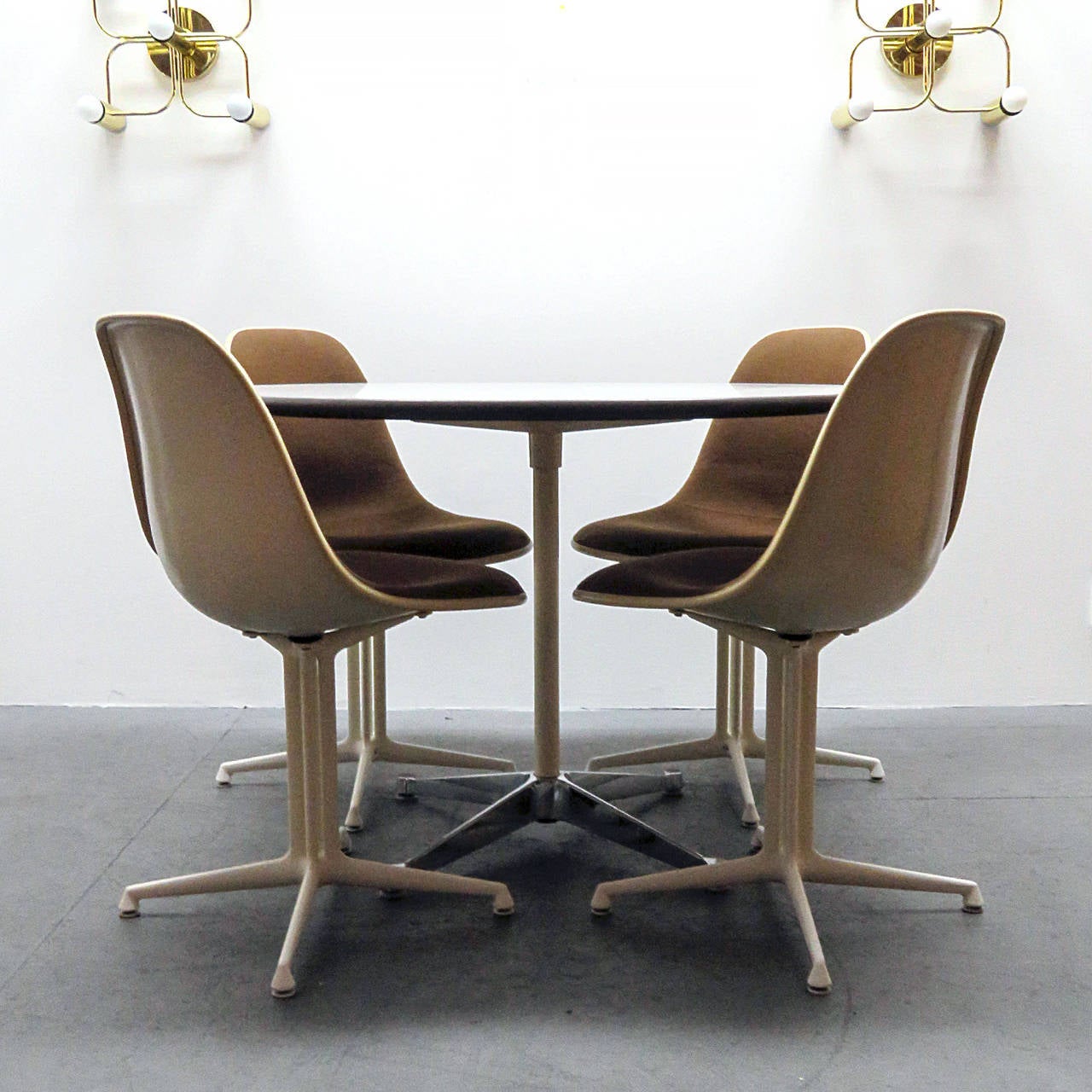Aluminum Set of Four Charles and Ray Eames La Fonda Chairs