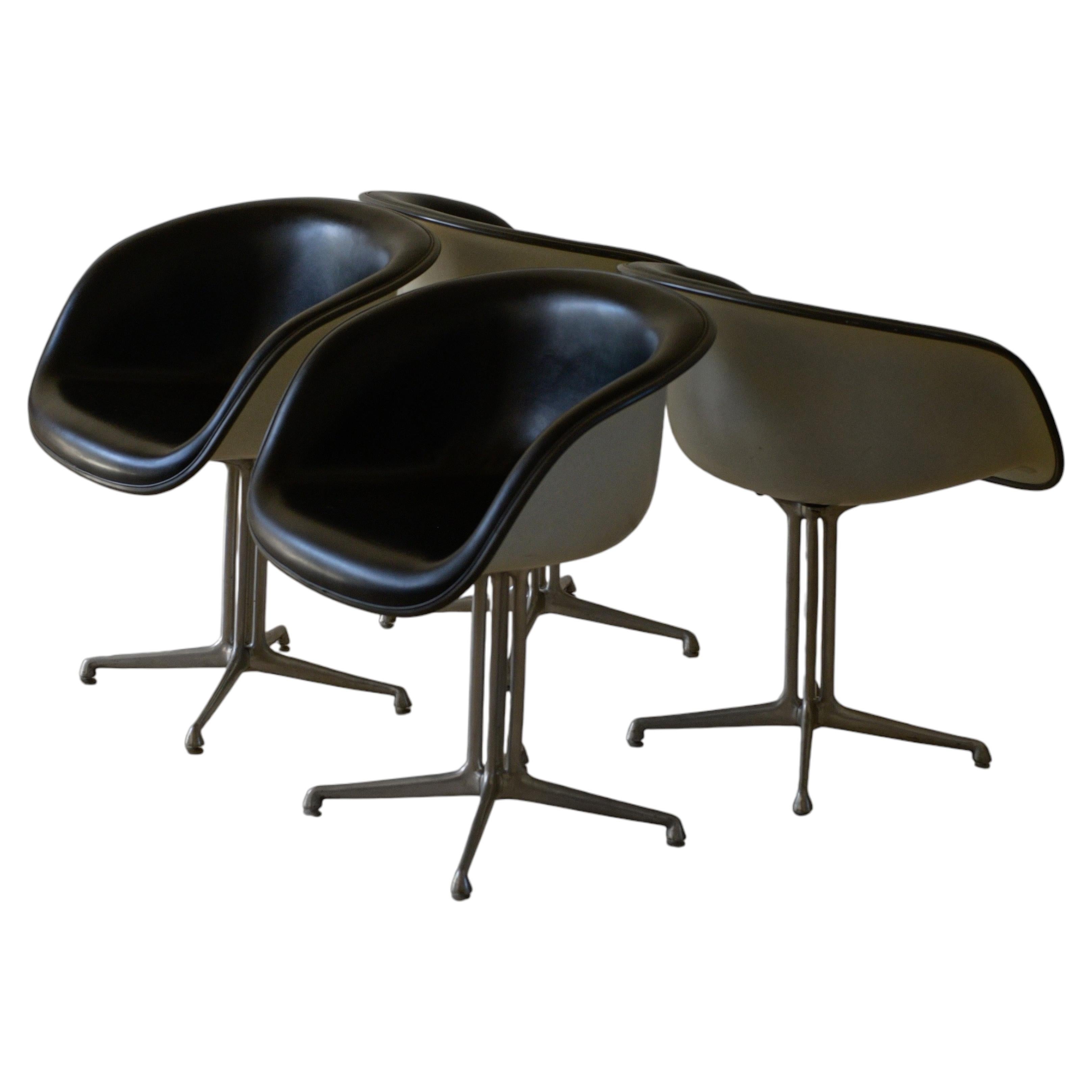 Set of Four La Fonda Chairs by Eames, Fiberglass, USA, 1960s For Sale