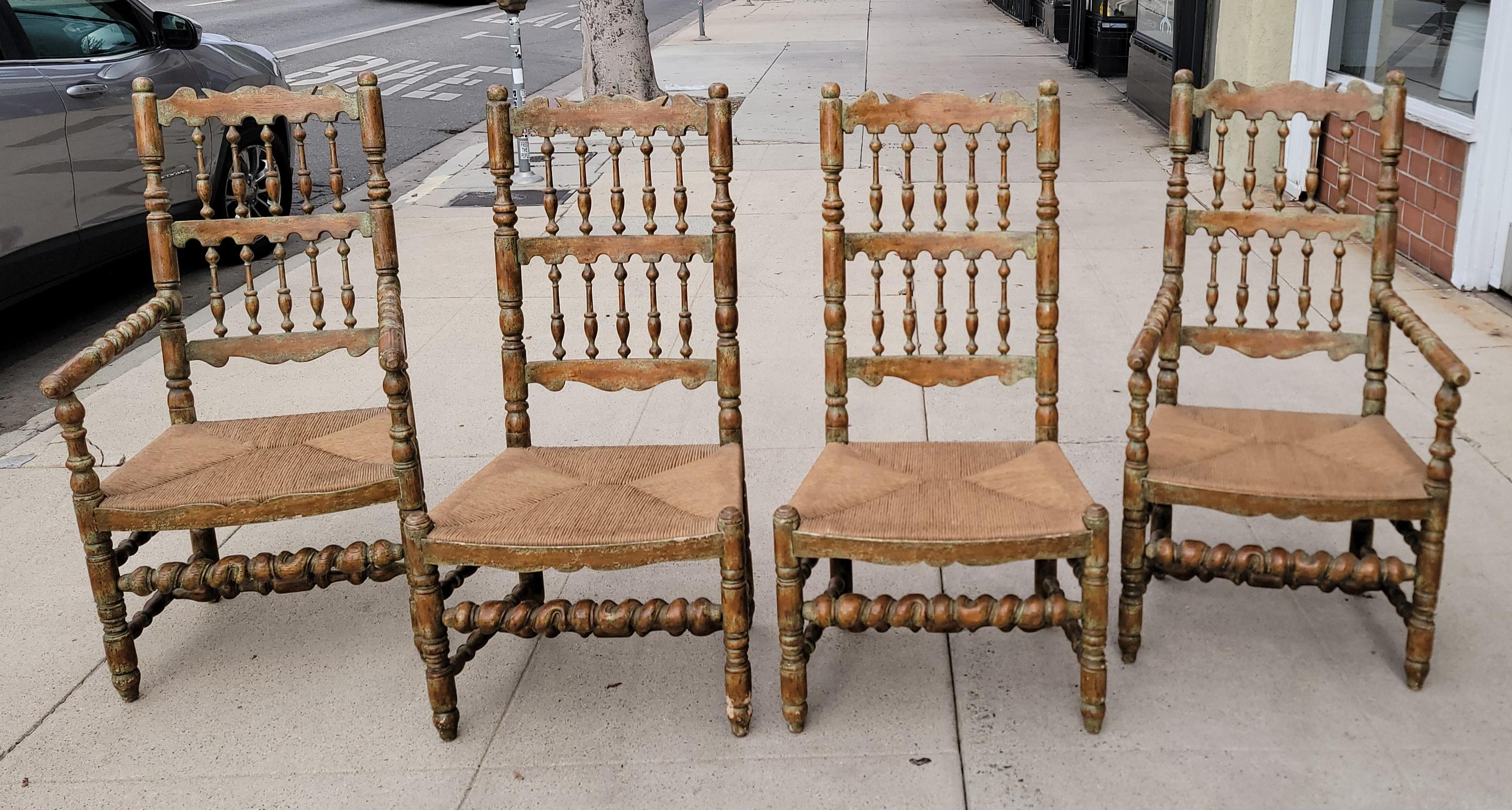 American Set of Four Charles Pollock Chairs For Sale