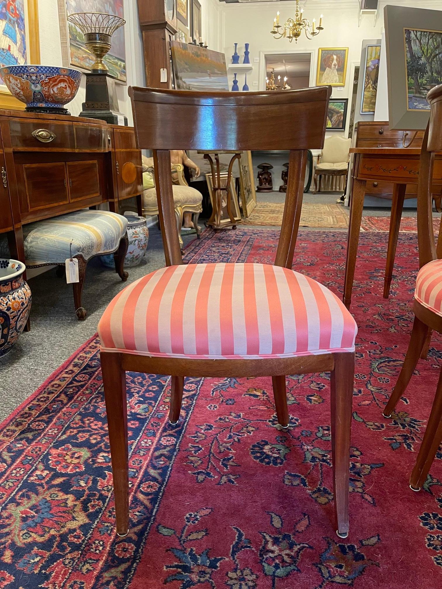 Set of Four Charles X Dining or Side Chairs, 19th Century For Sale 5