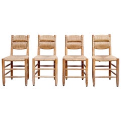 Set of Four Charlotte Perriand Chairs, circa 1950