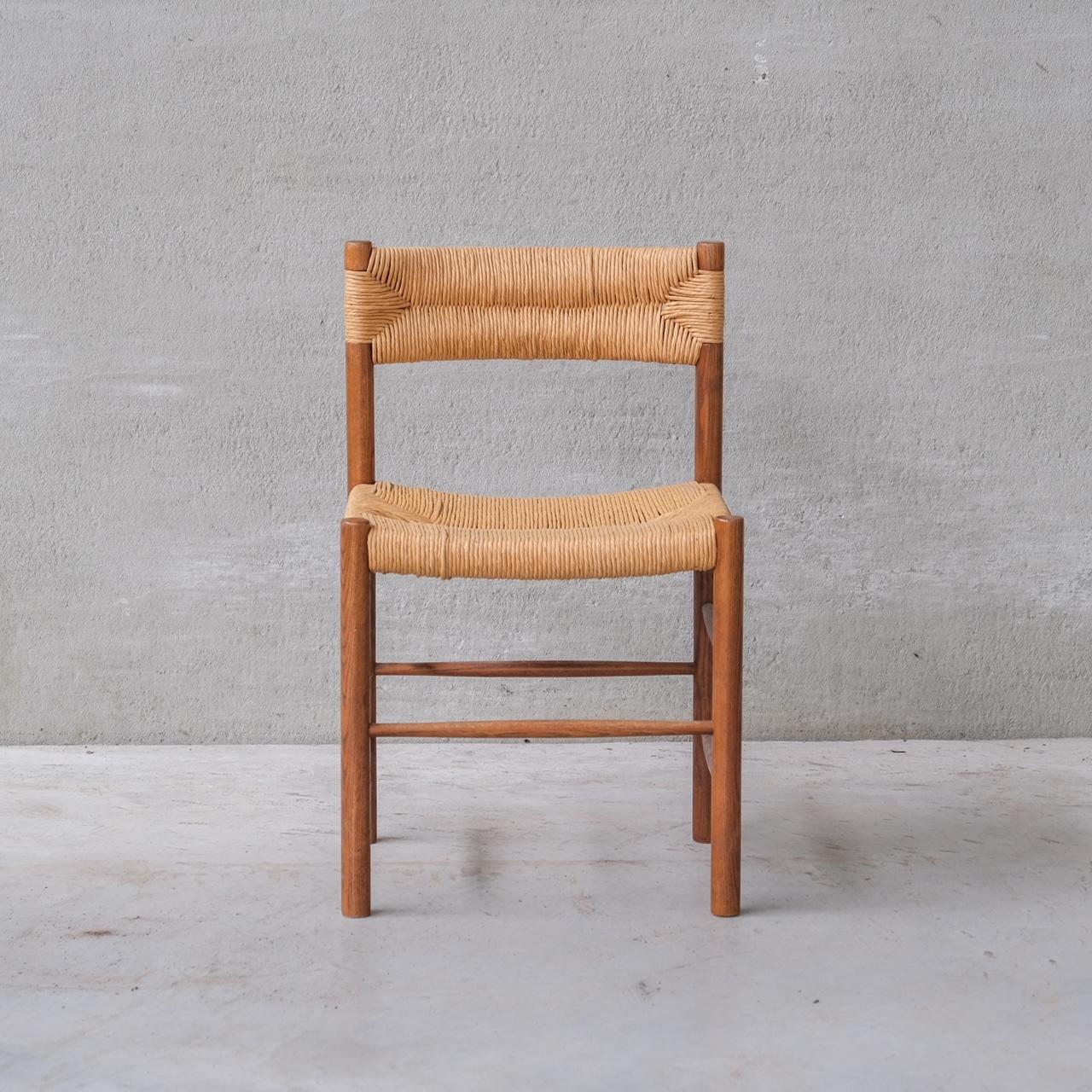 20th Century Set of Four Charlotte Perriand 'Dordogne' Model Mid-Century Dining Chairs  For Sale