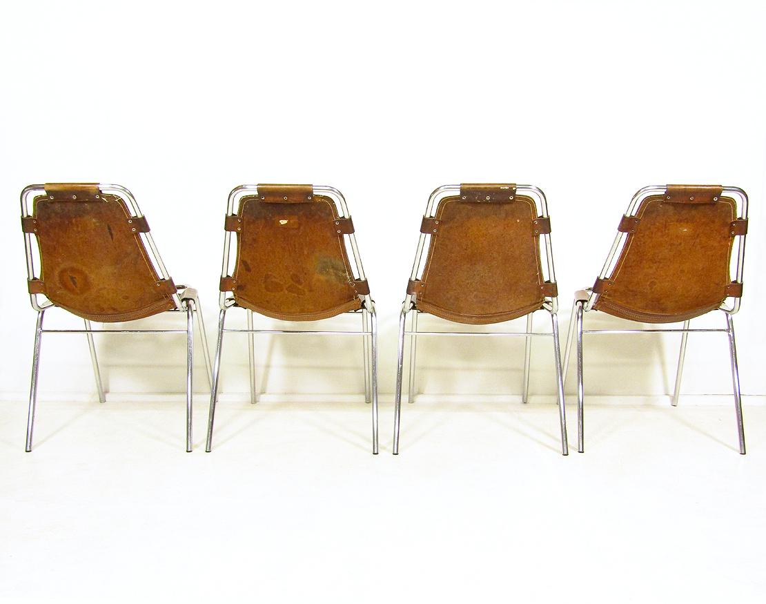Leather Set of Four Charlotte Perriand 