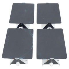Set of Four Charlotte Perriand, Mid-Century Modern, Black CP-1 French Wall Light