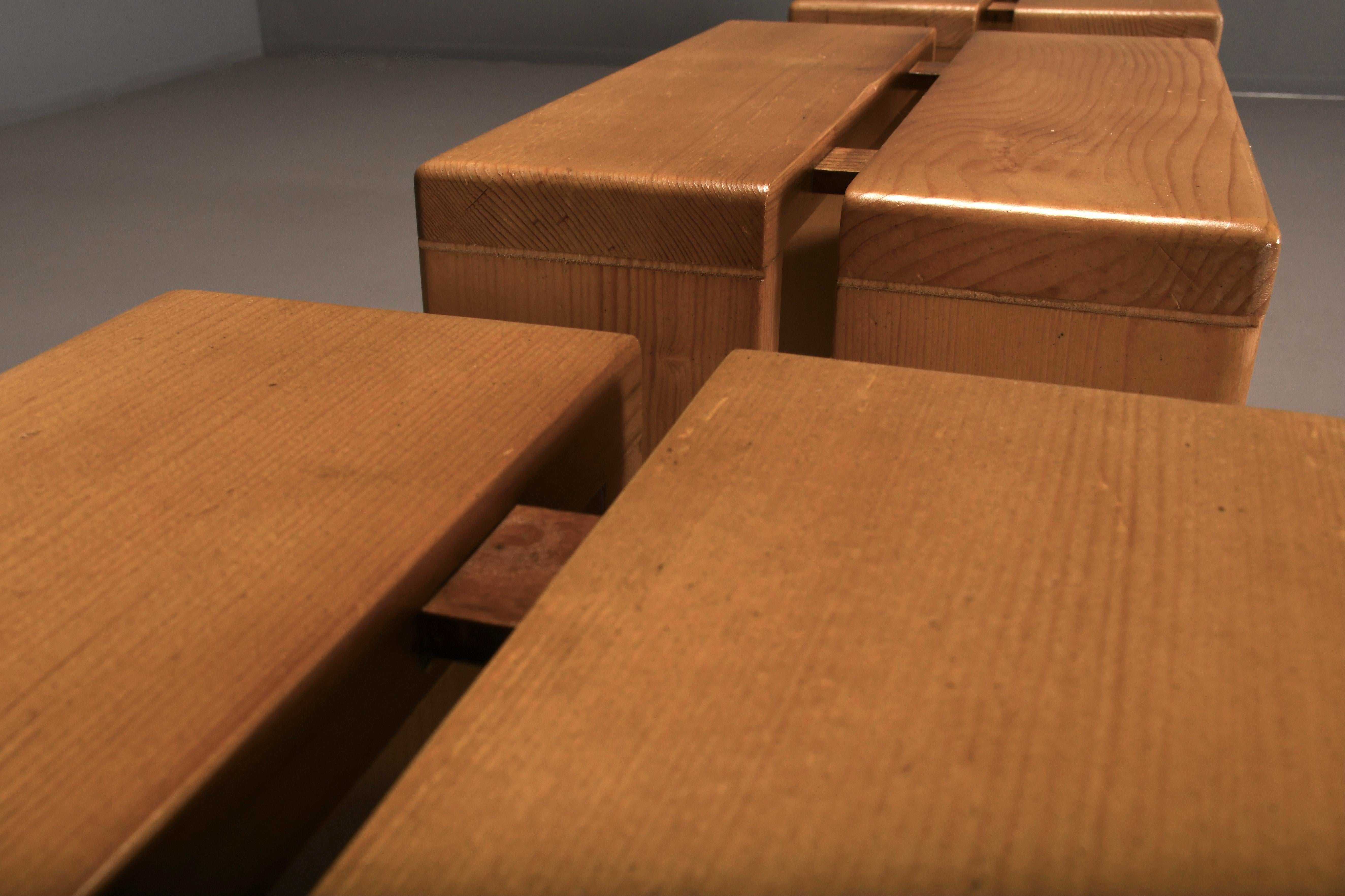 1 de 4 Taburetes Charlotte Perriand para Les Arcs, Francia Años 60 Madera en venta