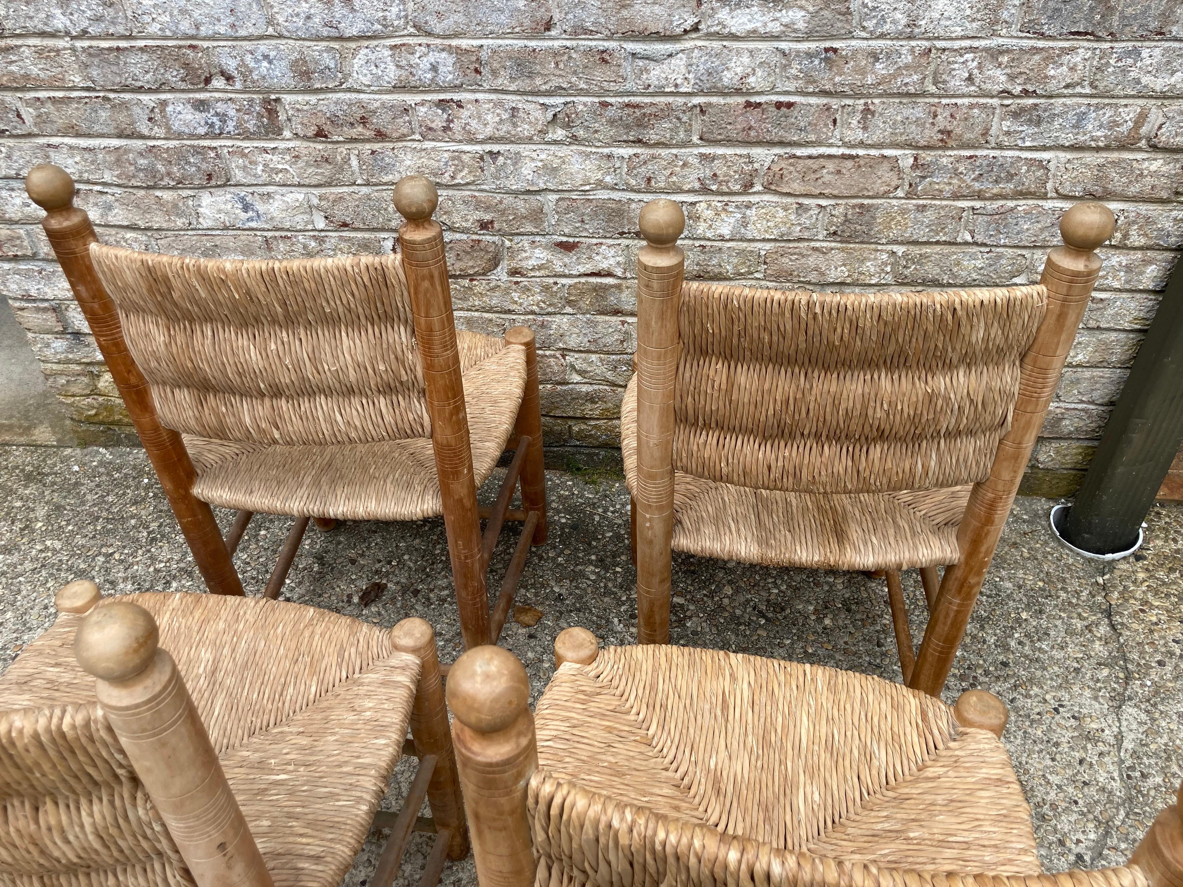 Set of Four Charlotte Perriand Style Chairs 1