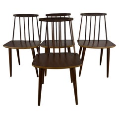 Juego de cuatro chaur J77, Poul M. Volther para FDB Møbler