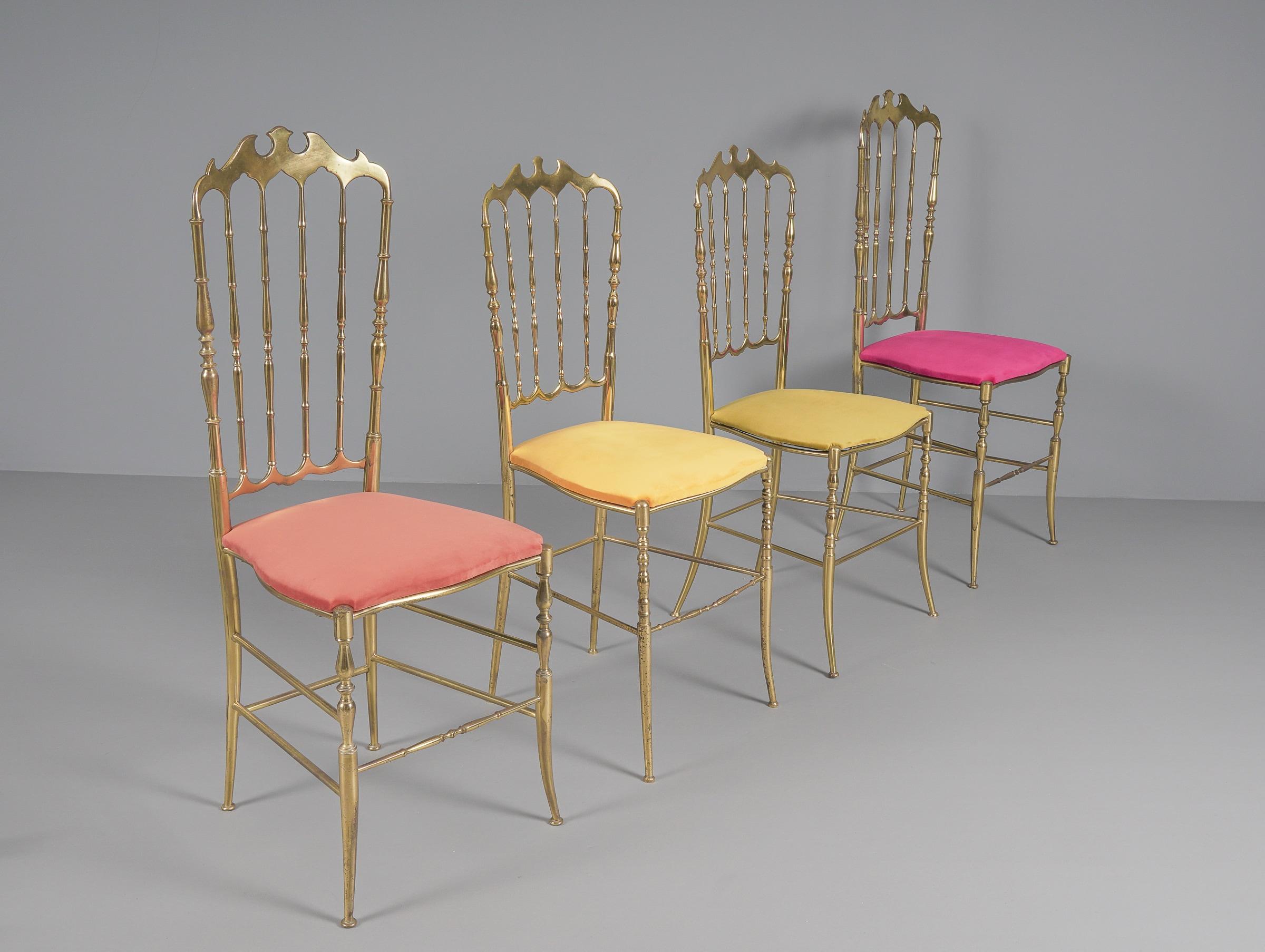 Ensemble de quatre chaises Chiavari, années 1960, Italie en vente 10