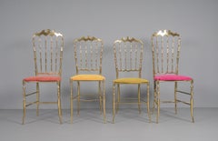 Set of four Chiavari Chairs, 1960s, Italy
