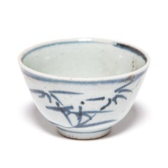 Set of Four Chinese Blue and White Tea Cups