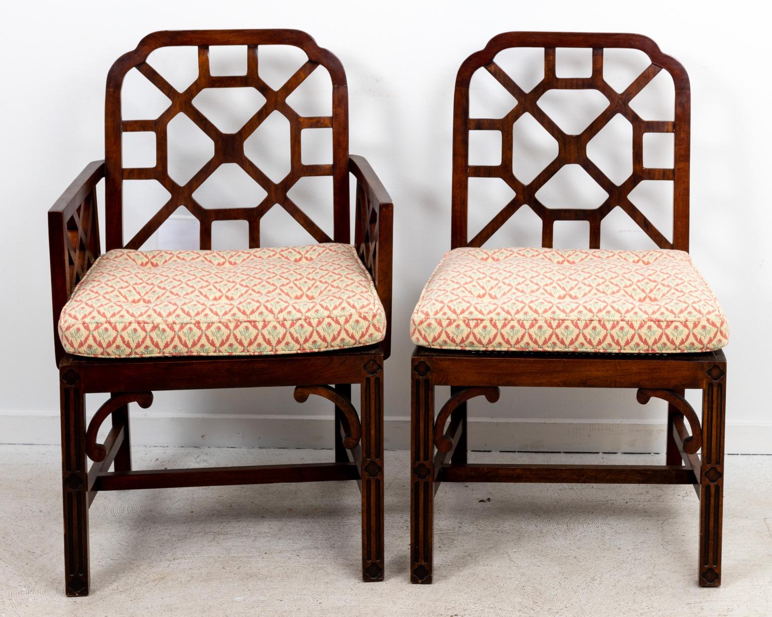Set of Four Chinese Chippendale Chairs 5