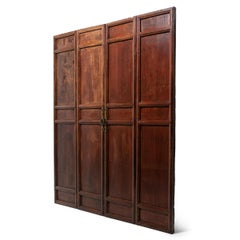 Set of Four Chinese Courtyard Door Panels, c. 1850