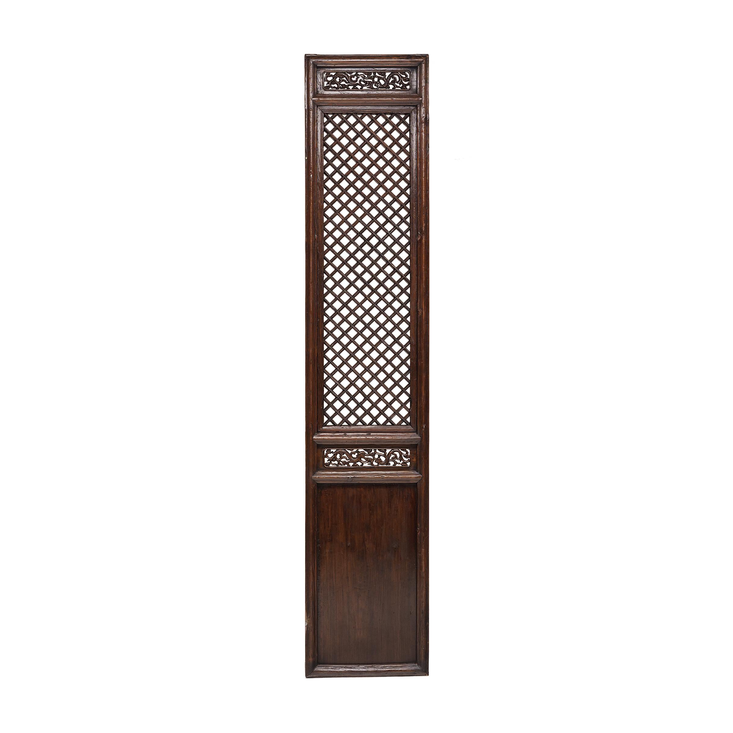 Conjunto de cuatro paneles de celosía de patio chino, c. 1850 en venta 2