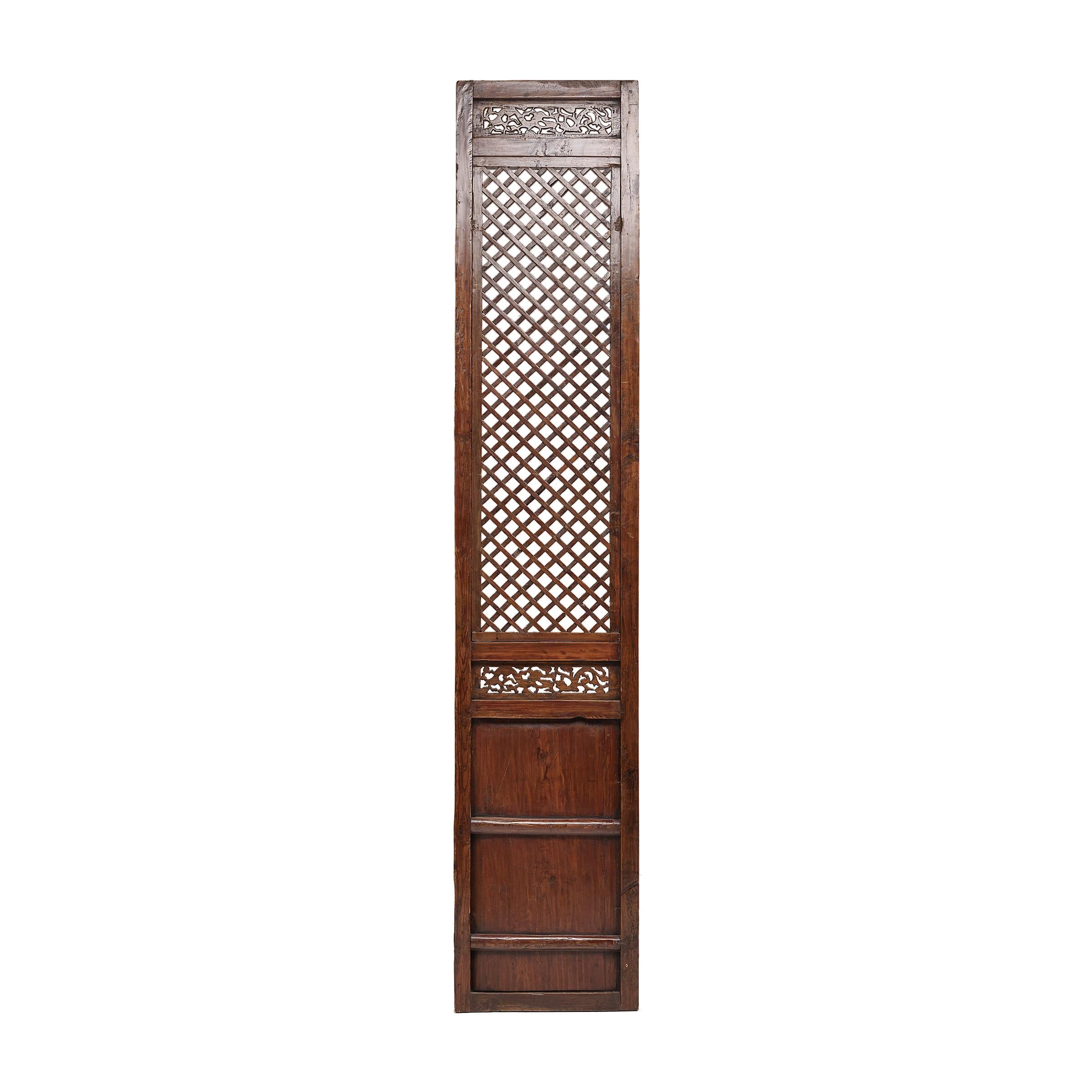 Conjunto de cuatro paneles de celosía de patio chino, c. 1850 en venta 1