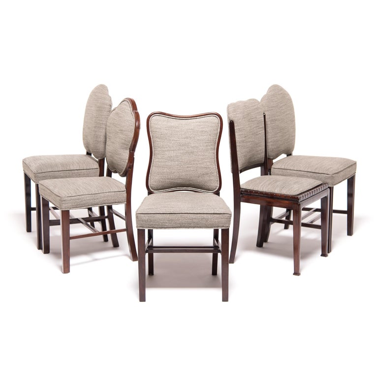 Set of Four Chinese Deco Dining Chairs, circa 1920s For Sale 1