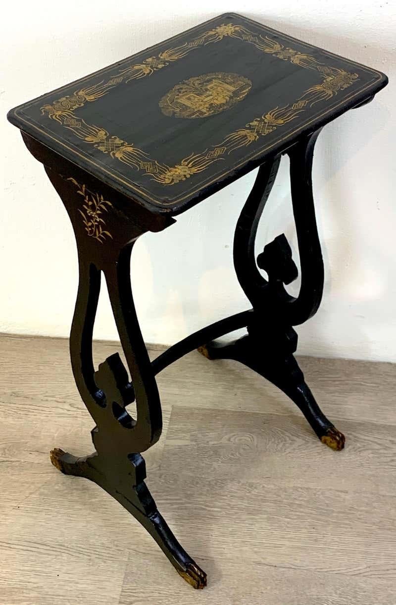 Set of Four Chinese Export Lacquer Nesting Tables  2