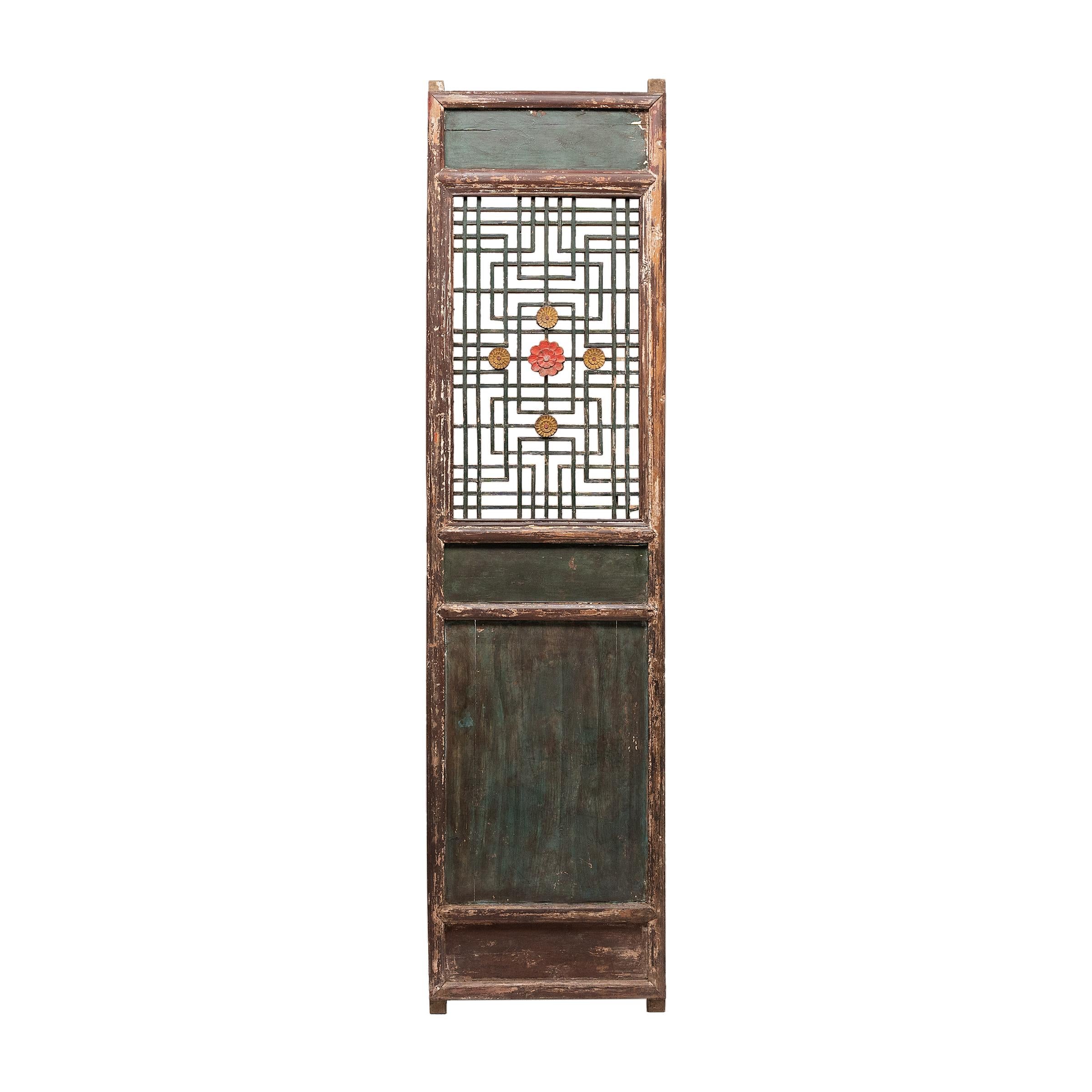 Conjunto de cuatro paneles de celosía floral china, S. XIX en venta 6